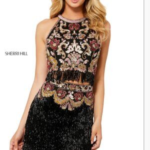 Sherri Hill #52102 size 6 fringe 2 piece outfit Nashville